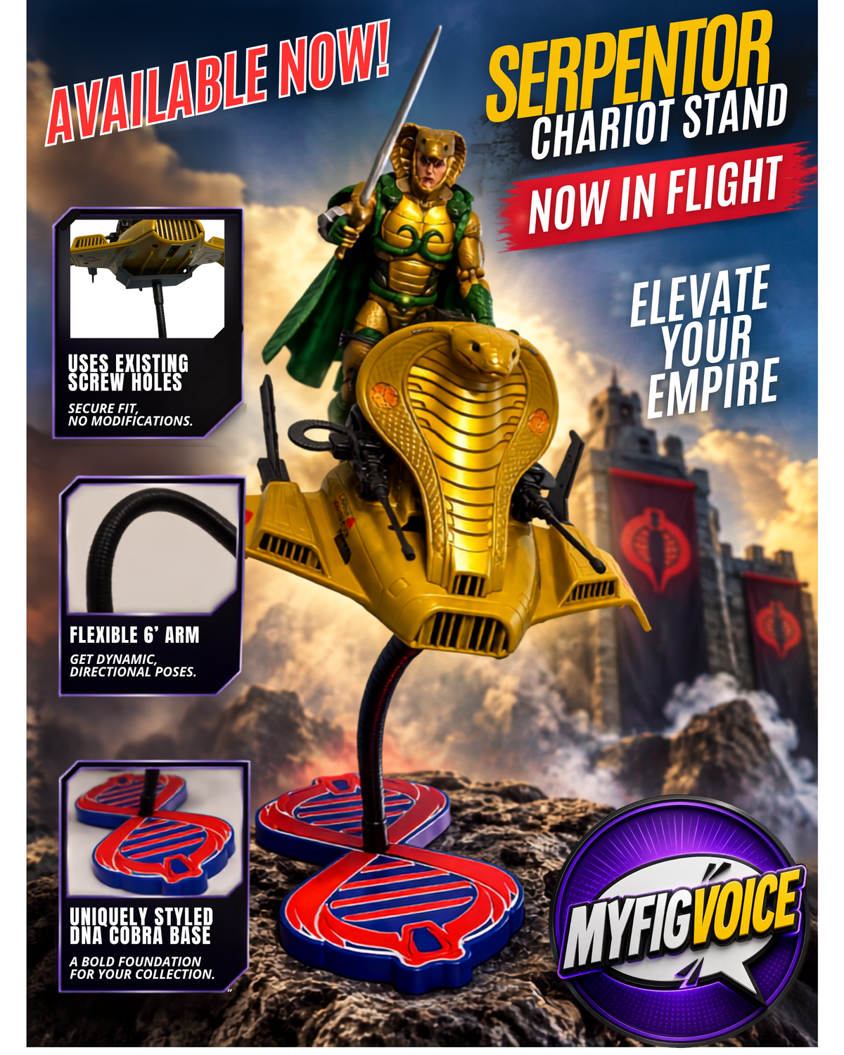 Serpentor Air Chariot Flight Stand